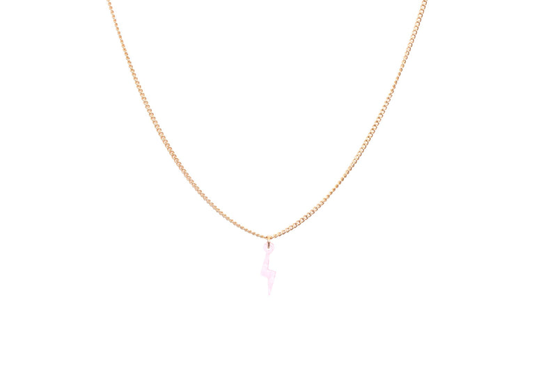 Girl's Give Her Courage Bolt Necklace in Gold