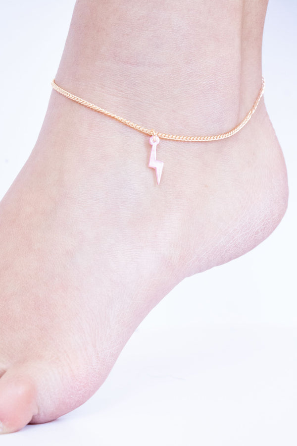 Girl's Give Her Courage Bolt Anklet
